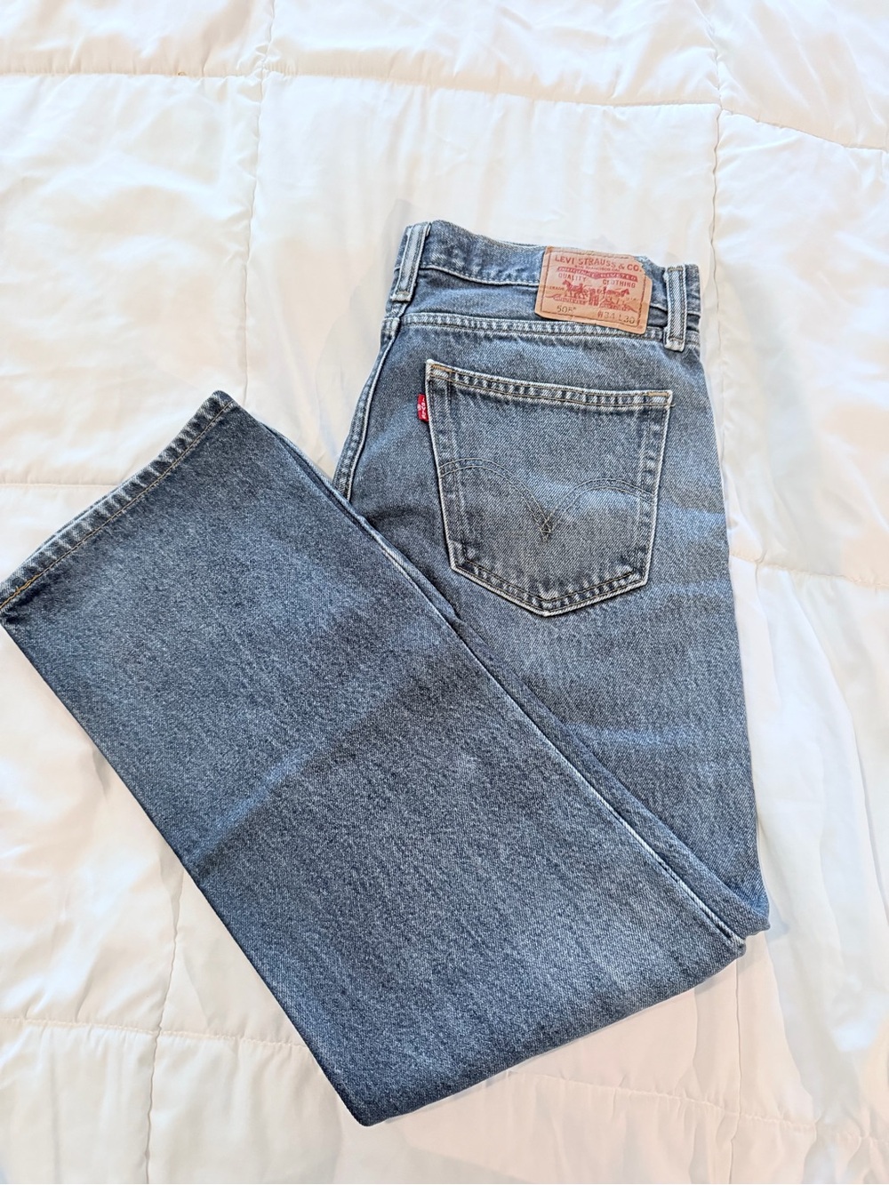 Levi's 505 Straight Blue Jeans